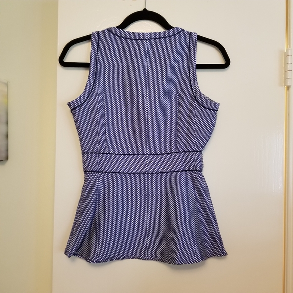 Banana Republic Sleeveless Peplum Polka Dot Top - Picture 8 of 10